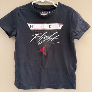 Jordan Kids Black and Red Graphic Tee